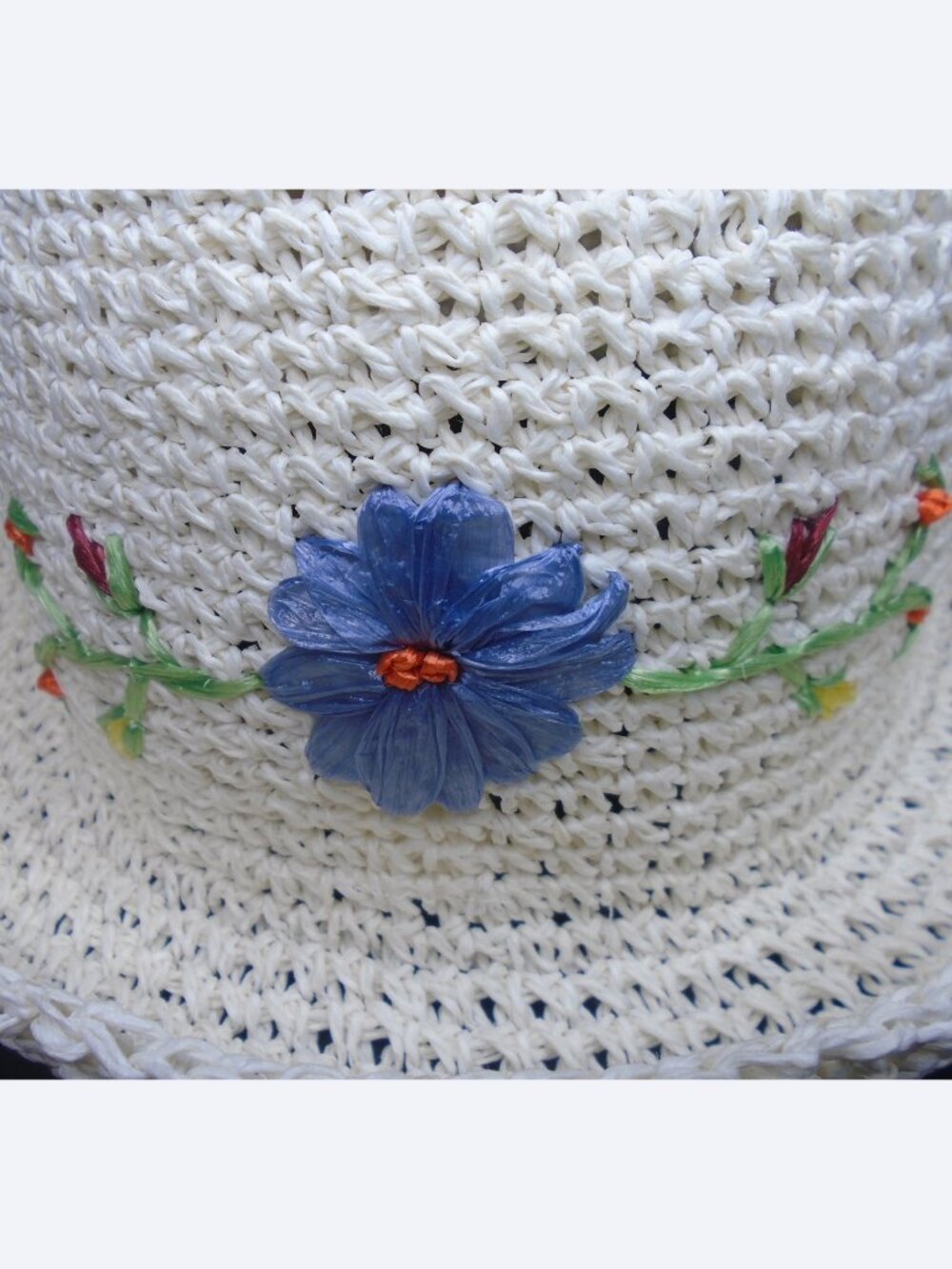 Spring Summer White Hat, Breton Style but VERSATILE!!!!!! Wear many ways - Picture 4 of 10